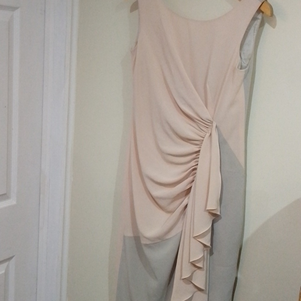 ! A5💐 Paria Shirvani 6 colour block dress with front frill
